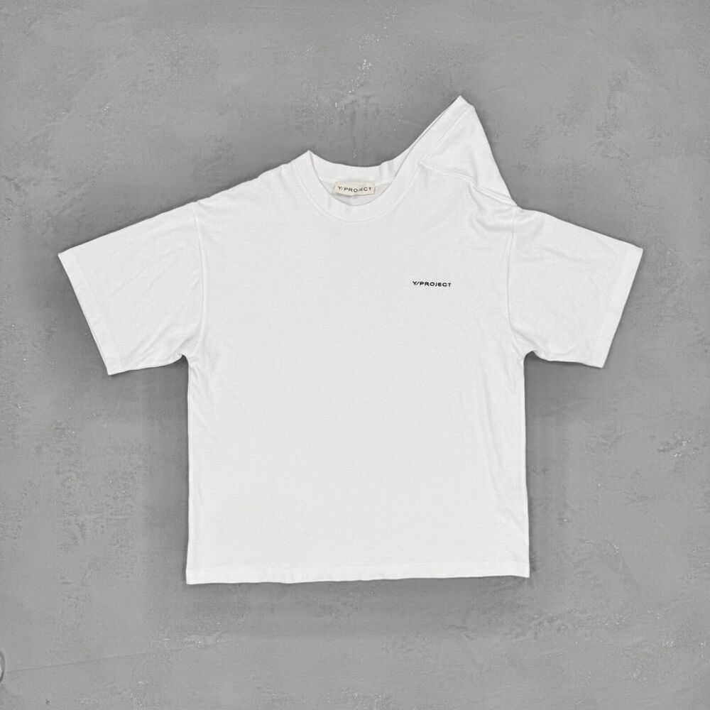 Y/Project Evergreen Third Edition White Organic Cotton Jersey Knit T-shirt XL